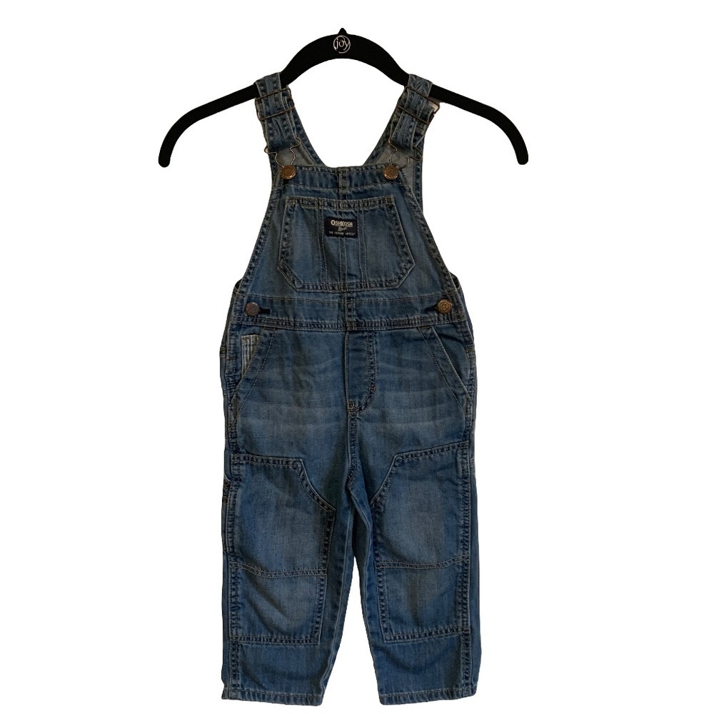 Oshkosh toddler dark wash overalls